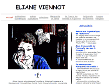 Tablet Screenshot of elianeviennot.fr